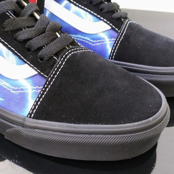 Vans Men's Old Skool Lace Up Leather Suede / Canvas Sneaker - Picture 4 of 12